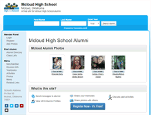 Tablet Screenshot of mcloudhighschool.org